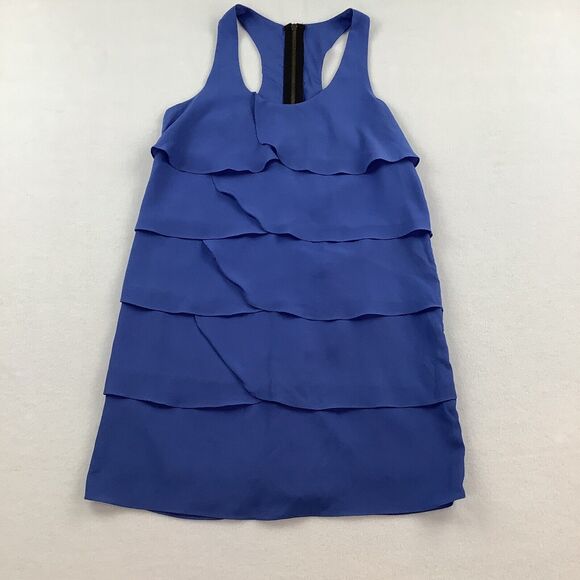 Lush Dress Women’s Small Periwinkle Blue Layered Ruffles‎ Sleeveless Summer - Picture 6 of 16